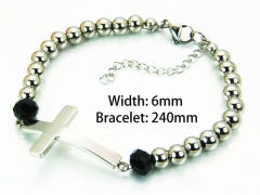 HY Wholesale Steel Color Bracelets of Stainless Steel 316L-HY91B0134HAA