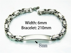 Steel Color Bracelets of Stainless Steel 316L-HY54B0109ML