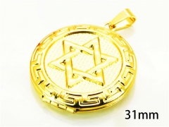 HY Wholesale Gold Color Pendants of Stainless Steel 316L-HY08P0307NR