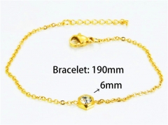 HY Wholesale Gold Bracelets of Stainless Steel 316L-HY25B0527LLS
