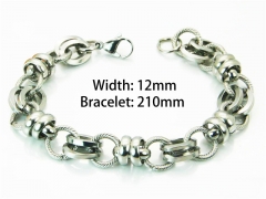 HY Wholesale Steel Color Bracelets of Stainless Steel 316L-HY92B0053HRR