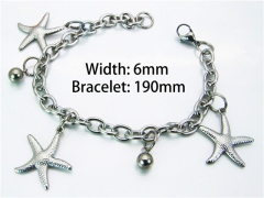 HY Wholesale Steel Color Bracelets of Stainless Steel 316L-HY70B0458KS