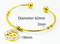 HY Jewelry Wholesale Popular Bangle of Stainless Steel 316L-HY58B0244MX