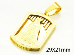 HY Wholesale Gold Color Pendants of Stainless Steel 316L-HY08P0288ML