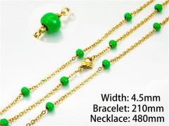 Gold Necklaces of Stainless Steel 316L-HY70S0088OLR