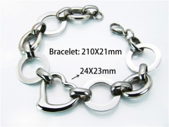 HY Wholesale Steel Color Bracelets of Stainless Steel 316L-HY81B0089HLE