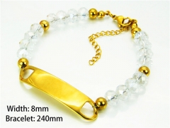 Gold Bracelets of Stainless Steel 316L-HY91B0157HIC