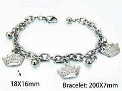 HY Wholesale Steel Color Bracelets of Stainless Steel 316L-HY55B0513MC