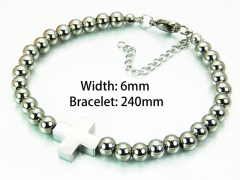 HY Wholesale Steel Color Bracelets of Stainless Steel 316L-HY91B0128HUU