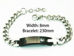 Black Bracelets of Stainless Steel 316L-HY55B0547NQ
