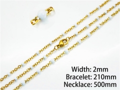 Gold Necklaces of Stainless Steel 316L-HY70S0079MLF