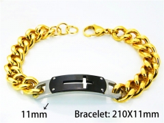 Black Bracelets of Stainless Steel 316L-HY55B0533HVV