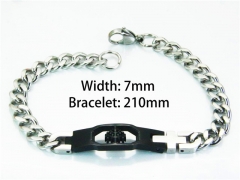 Black Bracelets of Stainless Steel 316L-HY55B0563ND
