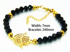 HY Wholesale Black Bracelets of Stainless Steel 316L-HY91B0177HIF