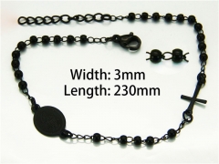 HY Wholesale Black Bracelets of Stainless Steel 316L-HY40B0169KL