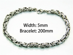 HY Wholesale Steel Color Bracelets of Stainless Steel 316L-HY54B0121MC