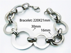 HY Wholesale Steel Color Bracelets of Stainless Steel 316L-HY81B0086HLQ