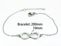 HY Wholesale Steel Color Bracelets of Stainless Steel 316L-HY25B0510KL