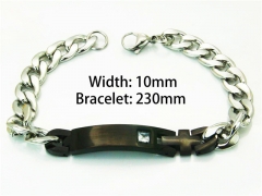 Black Bracelets of Stainless Steel 316L-HY55B0549OE