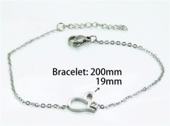 HY Wholesale Steel Color Bracelets of Stainless Steel 316L-HY25B0550KE
