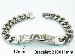 Steel Color Bracelets of Stainless Steel 316L-HY55B0527OW