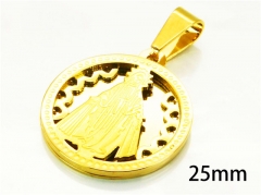 HY Wholesale Gold Color Pendants of Stainless Steel 316L-HY08P0283MV