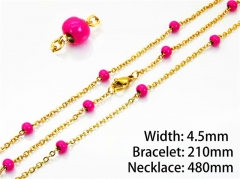 Gold Necklaces of Stainless Steel 316L-HY70S0086OLY