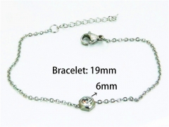 HY Wholesale Steel Color Bracelets of Stainless Steel 316L-HY25B0526LW