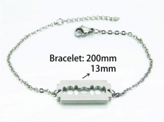 HY Wholesale Steel Color Bracelets of Stainless Steel 316L-HY25B0512KLE