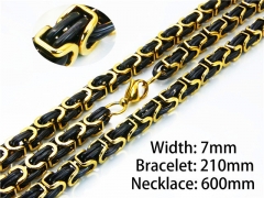 HY Wholesale Black Necklaces Bracelets Sets-HY55S0524JLZ