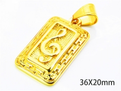 HY Wholesale Gold Color Pendants of Stainless Steel 316L-HY06P0097HZZ