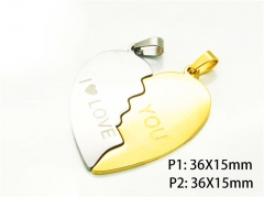 HY Wholesale Gold Color Pendants of Stainless Steel 316L-HY08P0234MS