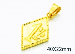 HY Wholesale Gold Pendants of Stainless Steel 316L-HY22P0547HJX