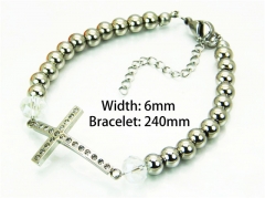 HY Wholesale Steel Color Bracelets of Stainless Steel 316L-HY91B0144HIU