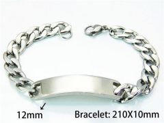 Steel Color Bracelets of Stainless Steel 316L-HY55B0520OS