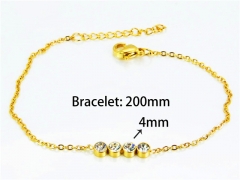 Gold Bracelets of Stainless Steel 316L-HY25B0545LLD