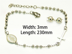 HY Wholesale Steel Color Bracelets of Stainless Steel 316L-HY40B0166LX