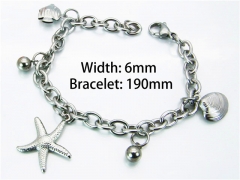 HY Wholesale Steel Color Bracelets of Stainless Steel 316L-HY70B0459KD