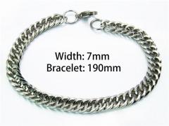 HY Wholesale Steel Color Bracelets of Stainless Steel 316L-HY70B0435JL