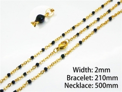 Gold Necklaces of Stainless Steel 316L-HY70S0082MLB