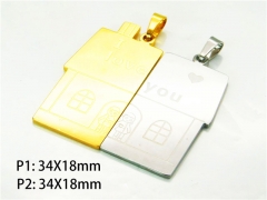 HY Wholesale Gold Color Pendants of Stainless Steel 316L-HY08P0231MU