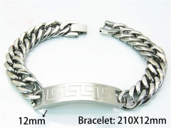 Steel Color Bracelets of Stainless Steel 316L-HY55B0529OT