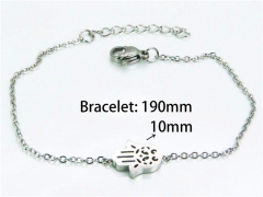 HY Wholesale Steel Color Bracelets of Stainless Steel 316L-HY25B0538KS