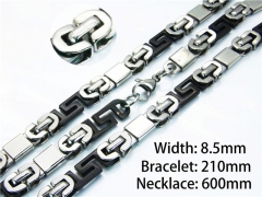 HY Wholesale Black Necklaces Bracelets Sets-HY55S0508IJF