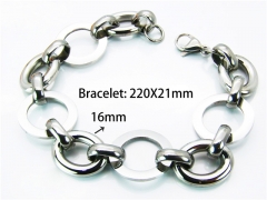 HY Wholesale Steel Color Bracelets of Stainless Steel 316L-HY81B0088HLA