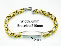 Gold Bracelets of Stainless Steel 316L-HY54B0113NLD