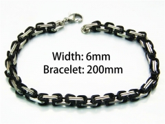 HY Wholesale Black Bracelets of Stainless Steel 316L-HY54B0122NZ