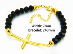 HY Wholesale Black Bracelets of Stainless Steel 316L-HY91B0183HIT