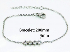 HY Wholesale Steel Color Bracelets of Stainless Steel 316L-HY25B0544LS