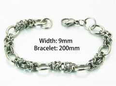 HY Wholesale Steel Color Bracelets of Stainless Steel 316L-HY92B0052HTT
